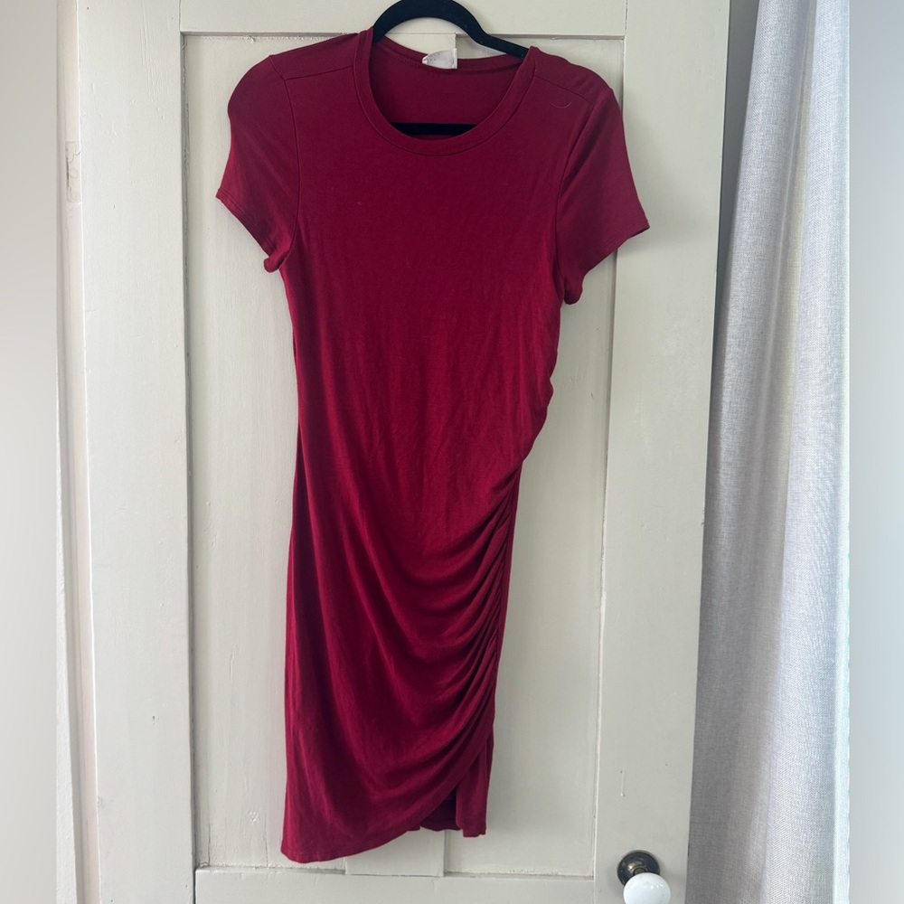 VALENTINES DATE I Dee Elly I Sexy Red Ruched Bodycon Dress